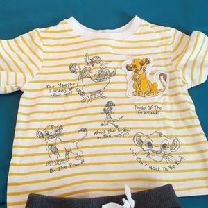 Lion King Shirt and Short Set